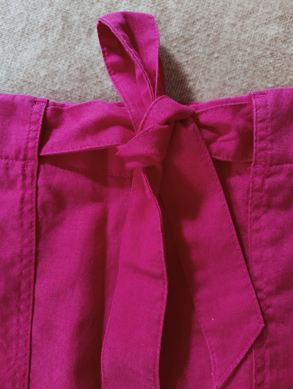 J.Crew Factory Linen-cotton blend utility skirt In Pink, Size 8 - Picture 3 of 8